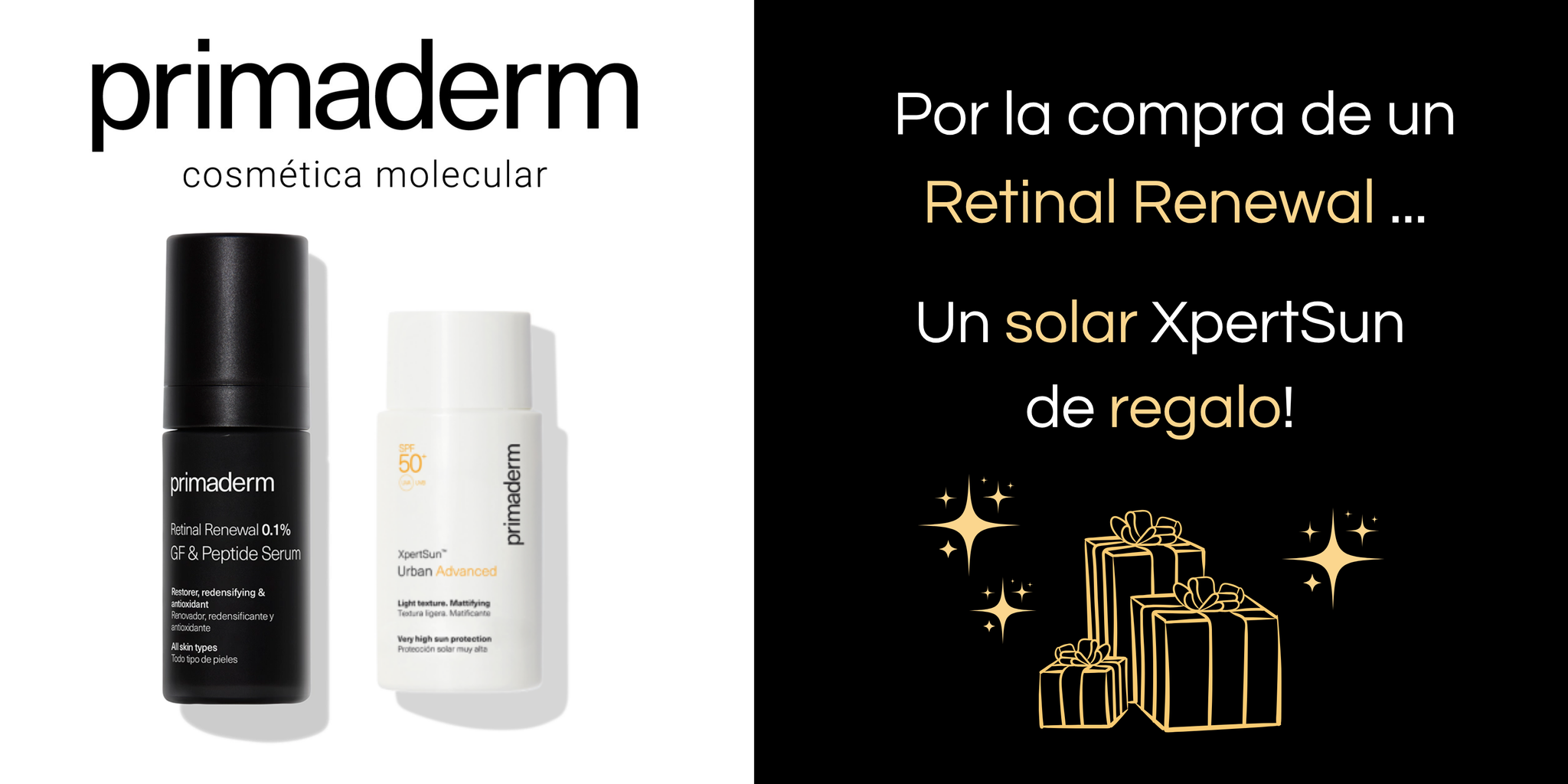 Por la compra de un Retinal Renewal Serum se regala un solar XPERT SUN