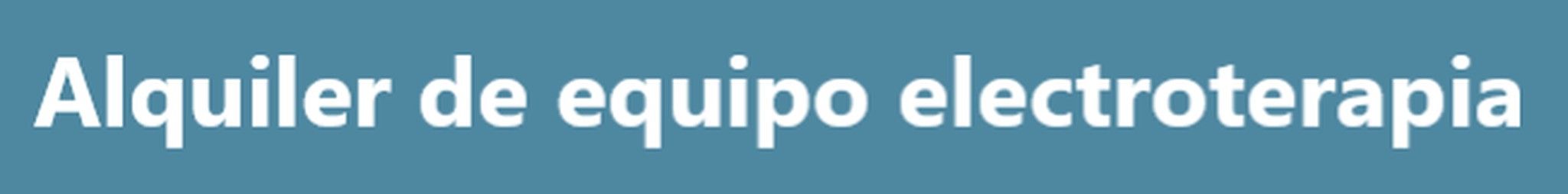 electroterapia