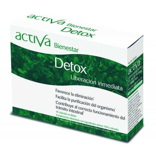 Activa Bienestar Detox LIberación inmediata 45 cápsulas
