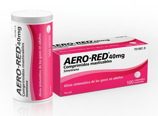 Aero red 40 mg 30 comprimidos masticables