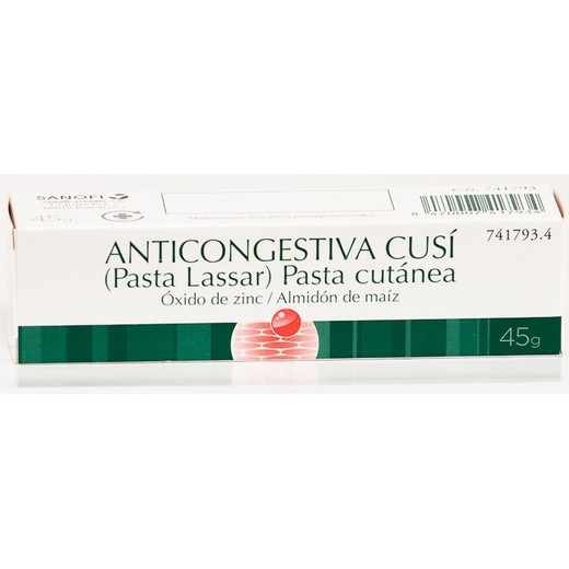 Pasta tópica Anticongestiva Cusi 1 bisnaga 45 g