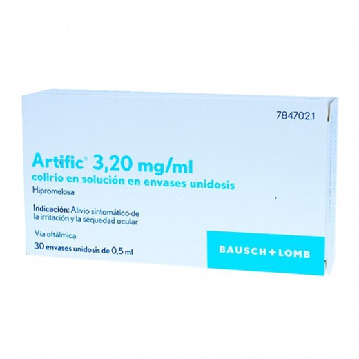 Artific 3,2 mg/ml Colirio en solución 30 monodosis 0,5 ml