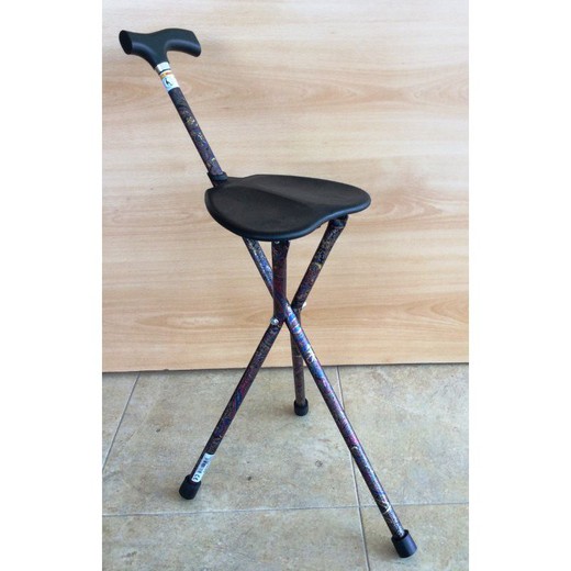 Bastón silla estampado de aluminio Ref.862