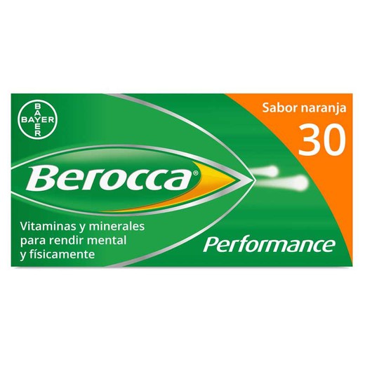 Berocca Performance Taronja 30 Comprimits Efervescents