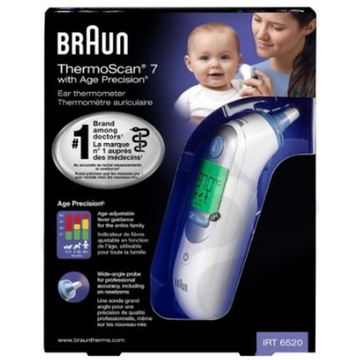 Braun termometro de oido infrarrojos thermoscan 7