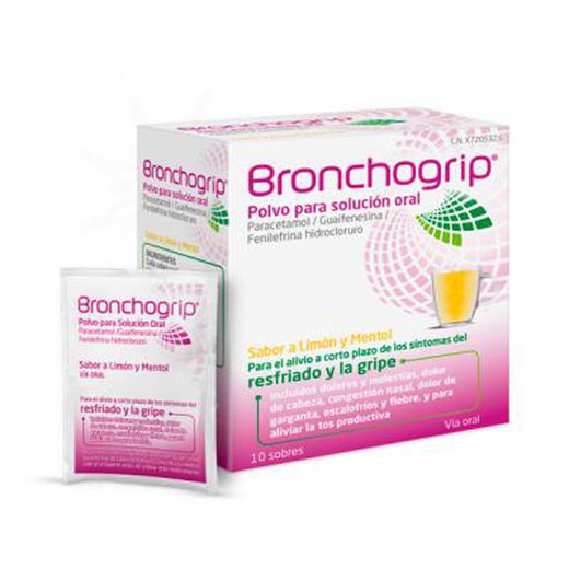 Bronchogrip 10 sobres polvo para solución oral
