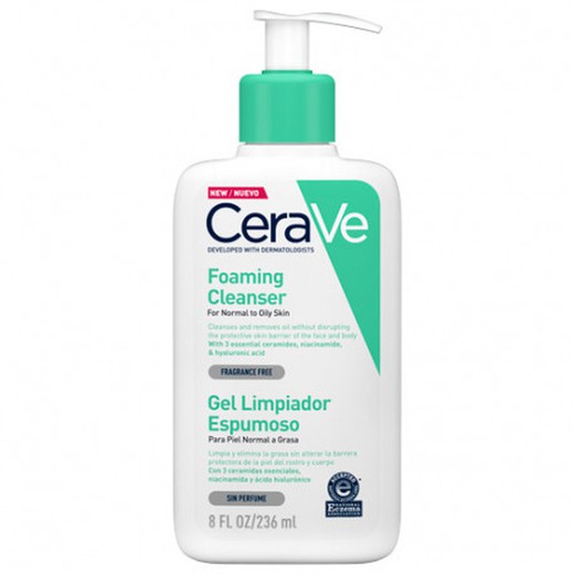 CeraVe Foaming Gel Cleanser Frasco de 236 mL