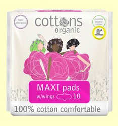 Cottons Maxi Almofada de algodão regular com asas