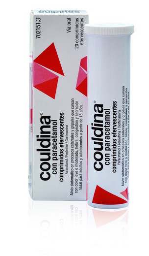 Couldina con paracetamol 650 mg/4 mg/10 mg 20 comprimidos efervecentes
