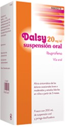 Dalsy 20 mg/ml suspensión oral 1 frasco150 ml