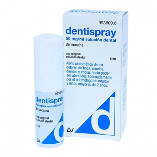Dentispray 50 mg/ml solución dental 1 frasco 5 ml