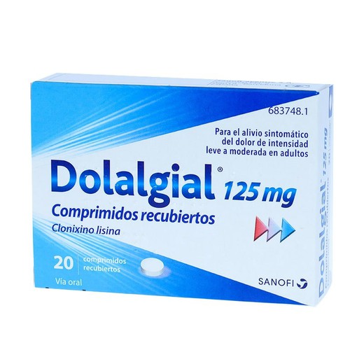 Dolalgial clonixina lisina 125 Mg  20 Comprimidos Recubiertos