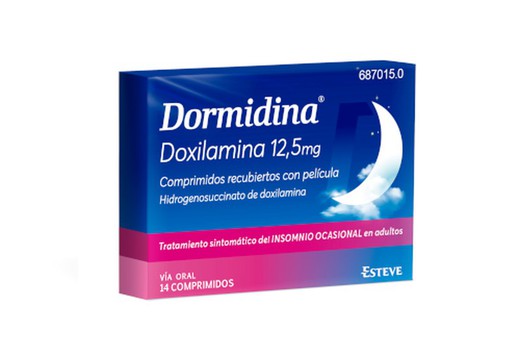Dormidina 12,5 mg 14 comprimidos recubiertos