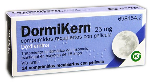 Dormikern 25 mg 14 comprimidos recubiertos