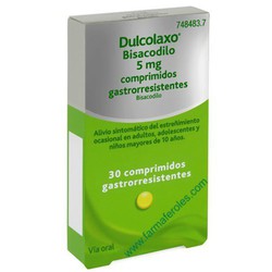Dulcolaxo bisacodil 5 mg 30 comprimidos gastrorresistentes