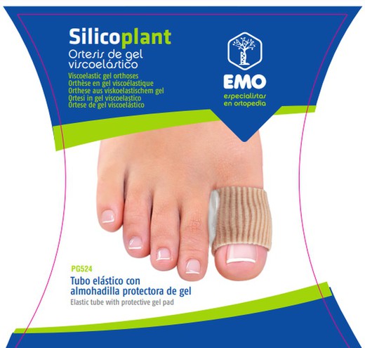 Emo Silicoplant PG524 tubo elástico con almohadilla protectora de gel