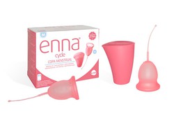 Copo menstrual Enna cycle sem aplicador 2 unidades + caixa