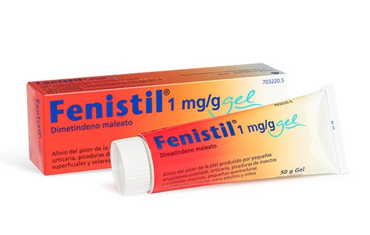 Fenistil 1 mg/g gel cutáneo 1 tubo  aliviar el picor asociado a reacciones de la piel