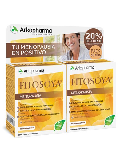 Fitosoya  Isoflavonas 60 cápsulas x2