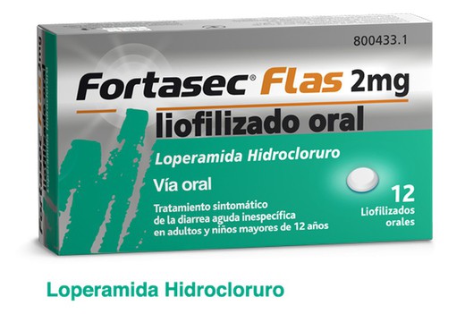 Fortasec flas 2 MG 12 Liofilizados orales