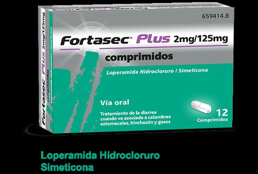 Fortasec Plus 2mg/125mg 12comprimidos