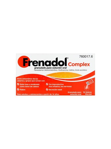 Frenadol complex 10 sobres granulado para solución oral