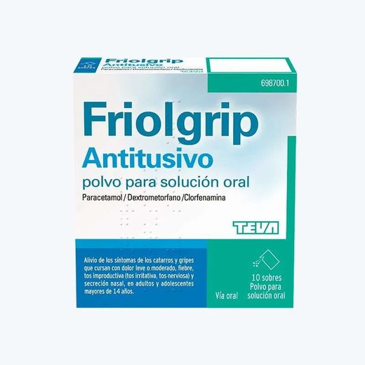 Friolgrip Antitusivo 10 sobres polvo para solución oral