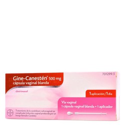 Gine-canesten 500mg 1 cápsula vaginal mole