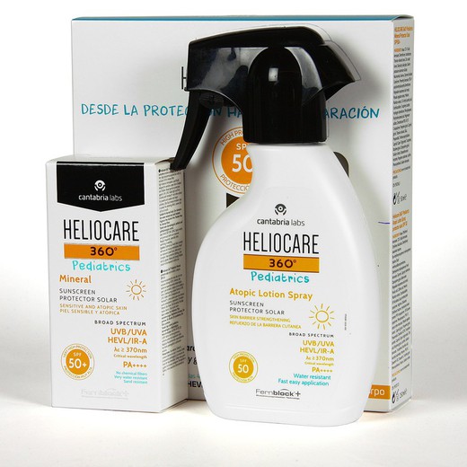 Heliocare 360 Pack Pediatrics Spray SPF50+ 250ML + Facial Mineral SPF50+ 50ML