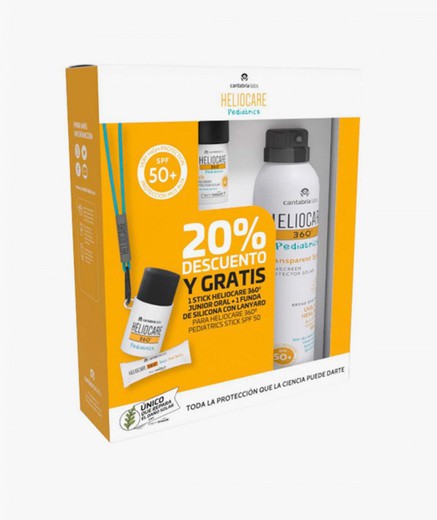 Heliocare 360º Pack Pediatrics Transparent Spray SPF 50+ 200mL + Stick SPF 50+ 25 g