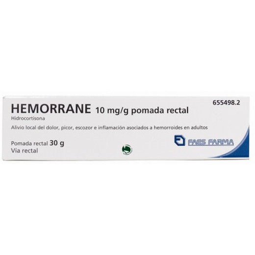 Hemorrane 10 mg/g pomada retal 1 tubo 30 g