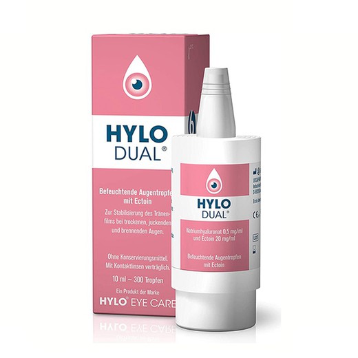 Hylo-dual colírio lubrificante para alergias 10 mL