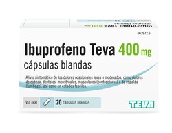 Ibuprofè Teva 400 mg 20 Capsules Toves