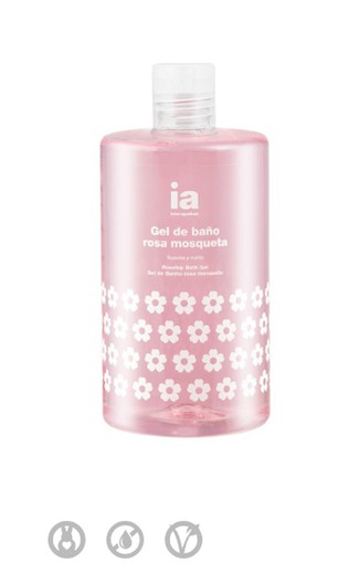 Interapothek gel de baño rosa mosqueta 750 mL