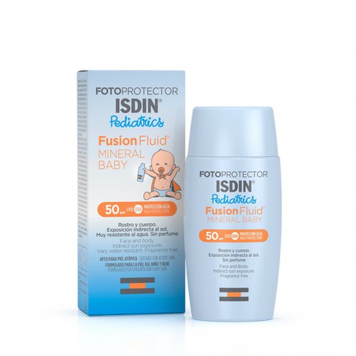 Isdin Fotoprotetor Fusion Fluid Mineral Baby Pediatria SPF 50