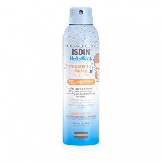Isdin Fotoprotector Transparent Spray Wet Skin Pediatrics SPF 50+