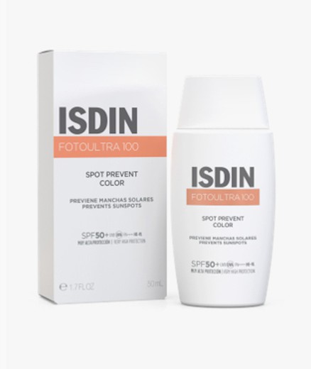 Isdin fotoultra 100 spot prevent color spf 50 + 50 ml