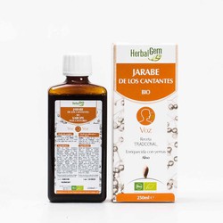 Herbalgem jarabe bio para cuerdas vocales y afonía 250 mL