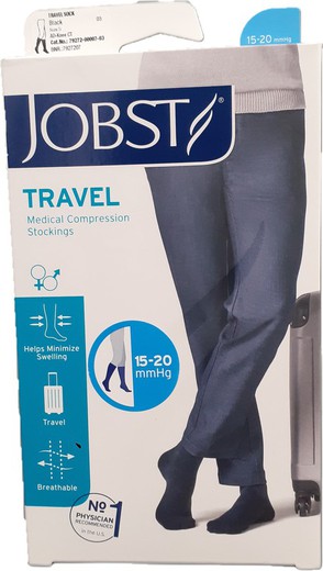 Jobst Travel 15-20 mmHg CCL1 Par de meias de compressão até o joelho