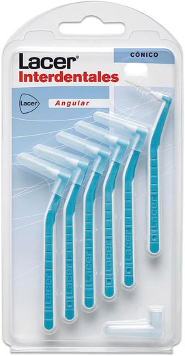 Lacer Escova Interdental Angular Cônica 6 unidades