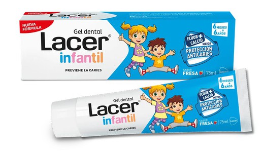 Lacer infantil gel dental maduixa