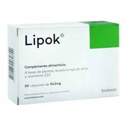 Lipok 30 cápsulas para controlar el colesterol