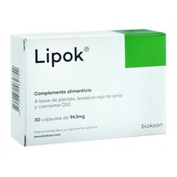 Lipok 30 cápsulas para controlar o colesterol