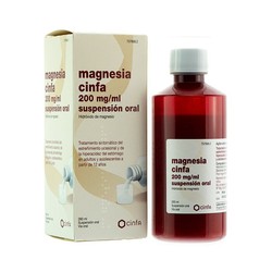 Magnèsia cinfa 200 mg/ml suspensió oral 1 flascó 260 ml