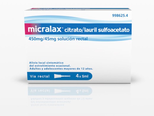 Microenemas Micralax para constipação ocasional