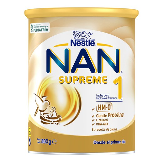 Leche para lactantes en polvo Nan Supreme 1 800g