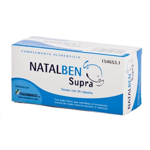 Natalben supra 30 cápsulas