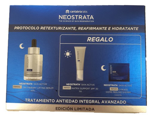 Neostrata serum skin active Firming Tri-Therapy Lifting serum 30 mlGift PACK Citriate 3 Discos e Matrix Cream 15 g