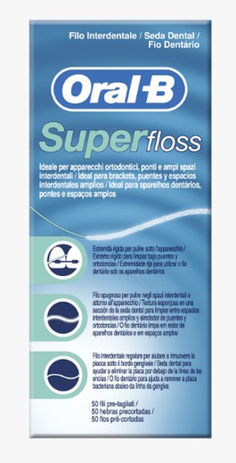 Oral-B Super Floss Hilo 50 Unidades