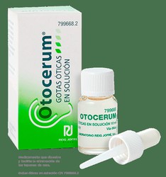 Otocerum gotas para os ouvidos em solução 1 frasco de 10 ml